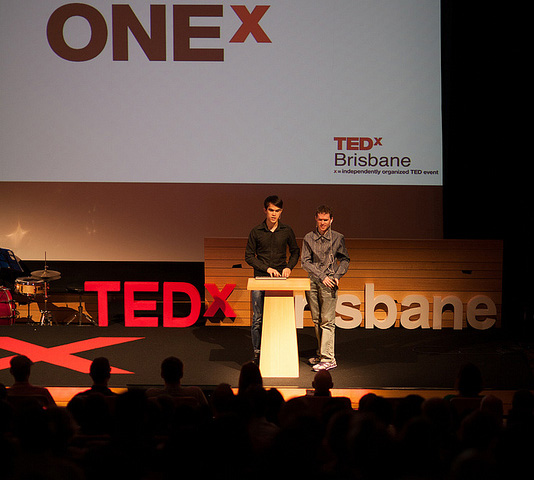 Featured image Michael Curran and James Teh at TedX Brisbane 2013
