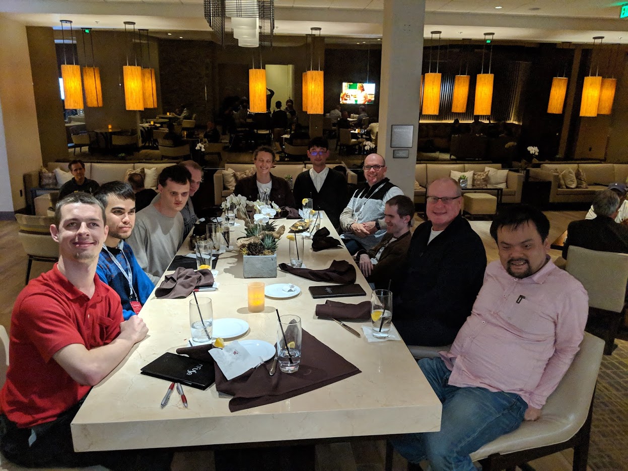 NV Access contributors dinner at CSUN 2019