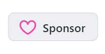 GitHub sponsor button (pink heart outline next to word "sponsor")
