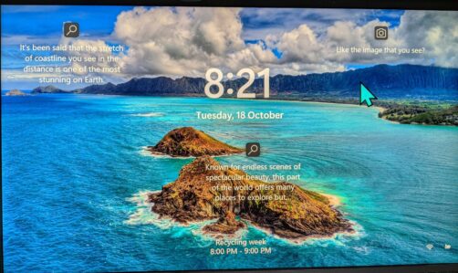 Windows 11 lock screen