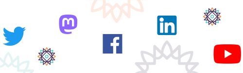 Social Media logos, smaller